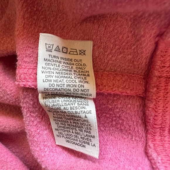 VICTORIA’S SECRET Wings Collection 1/4 Zip Pink Sweatshirt Size Small NY VS - Picture 12 of 13